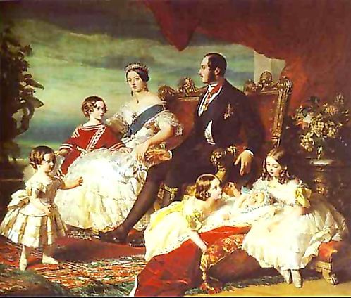 Королевская семья в 1846 году, художник Franz Xaver Winterhalter